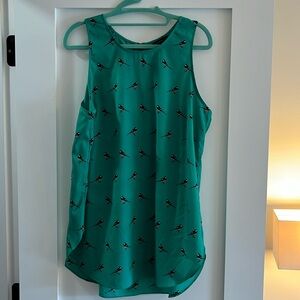 Green tunic tank top